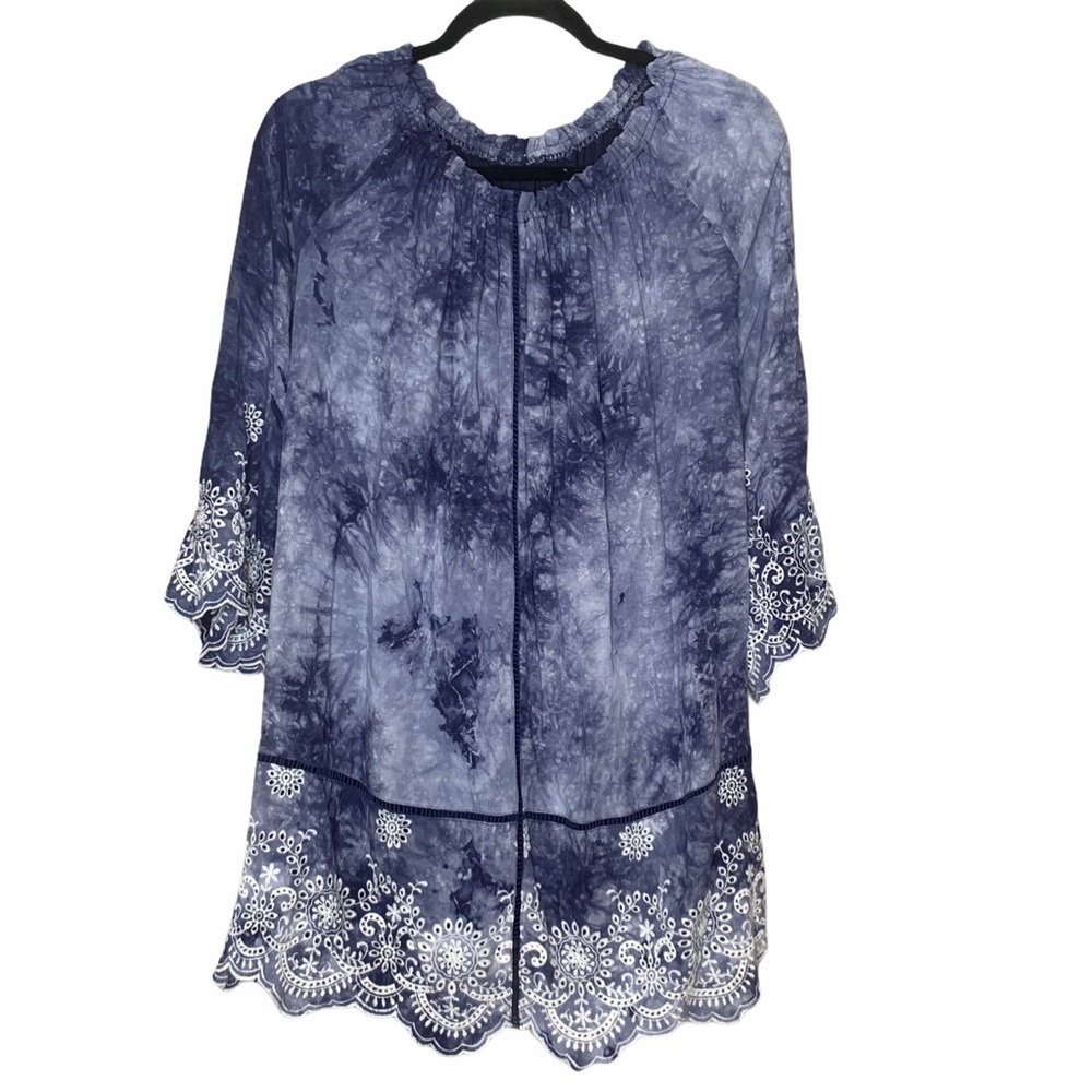 Romeo + Juliet Couture Tie Dye Dress Blue Size M - Picture 11 of 11